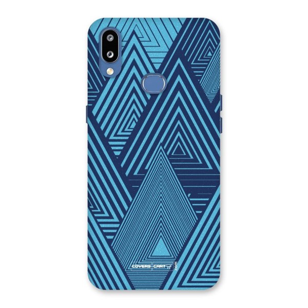 Geometric Blue Print Back Case for Galaxy M01s