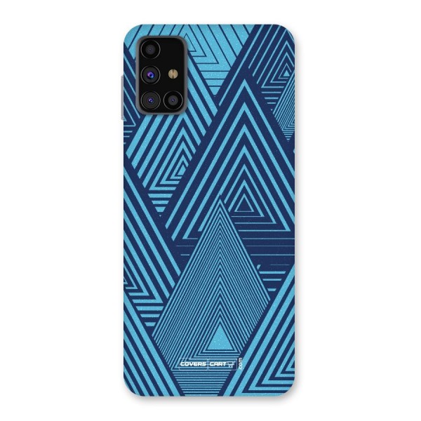 Geometric Blue Print Back Case for Galaxy M31s