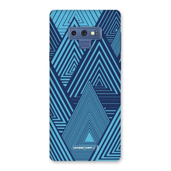 Geometric Blue Print Back Case for Galaxy Note 9