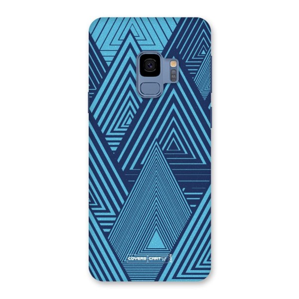 Geometric Blue Print Back Case for Galaxy S9