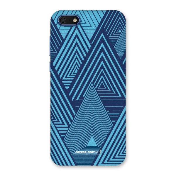 Geometric Blue Print Back Case for Honor 7s