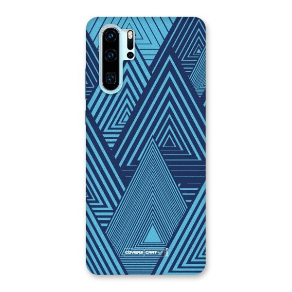 Geometric Blue Print Back Case for Huawei P30 Pro