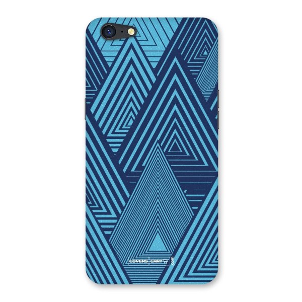 Geometric Blue Print Back Case for Oppo A71