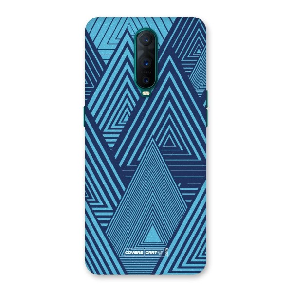 Geometric Blue Print Back Case for Oppo R17 Pro