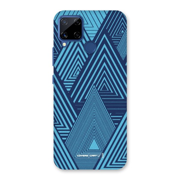 Geometric Blue Print Back Case for Realme C12