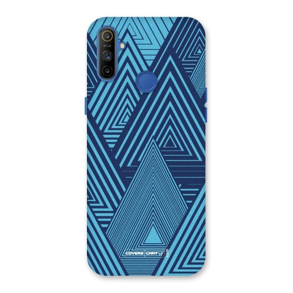 Geometric Blue Print Back Case for Realme Narzo 10A