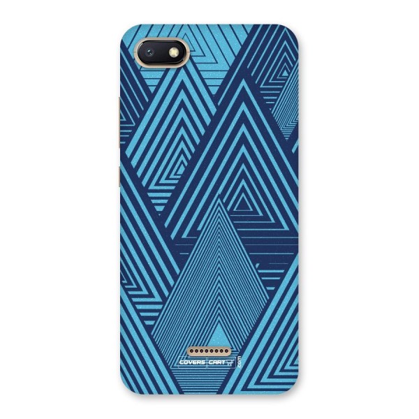 Geometric Blue Print Back Case for Redmi 6A