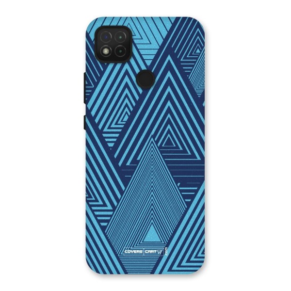 Geometric Blue Print Back Case for Redmi 9C