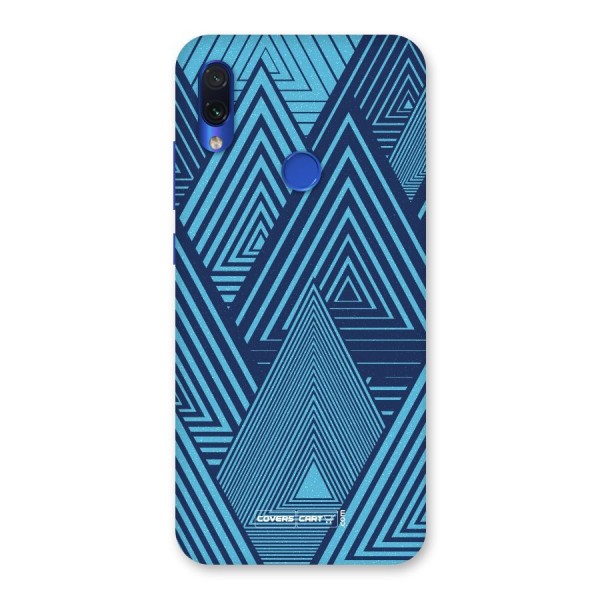 Geometric Blue Print Back Case for Redmi Note 7