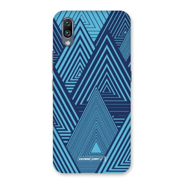 Geometric Blue Print Back Case for Vivo NEX