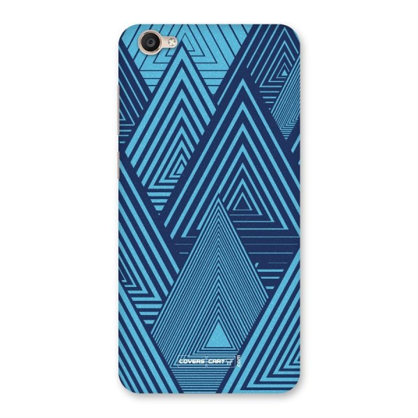 Geometric Blue Print Back Case for Vivo Y55s