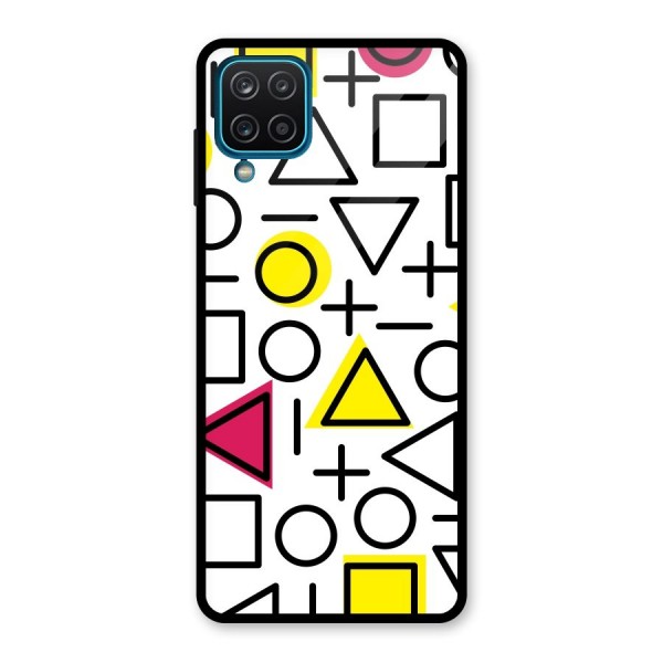 Geometry Pattern Glass Back Case for Galaxy A12