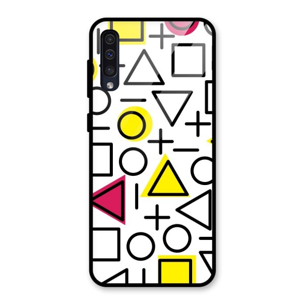 Geometry Pattern Glass Back Case for Galaxy A50s