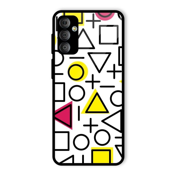 Geometry Pattern Glass Back Case for Galaxy F23