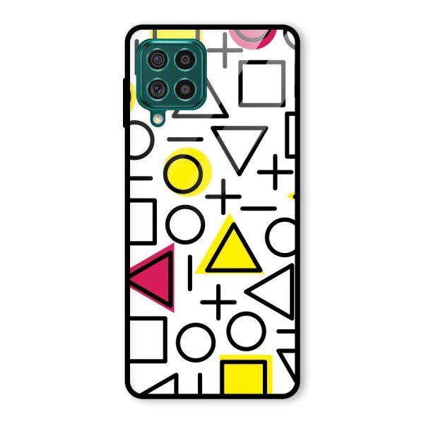 Geometry Pattern Glass Back Case for Galaxy F62