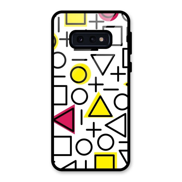 Geometry Pattern Glass Back Case for Galaxy S10e