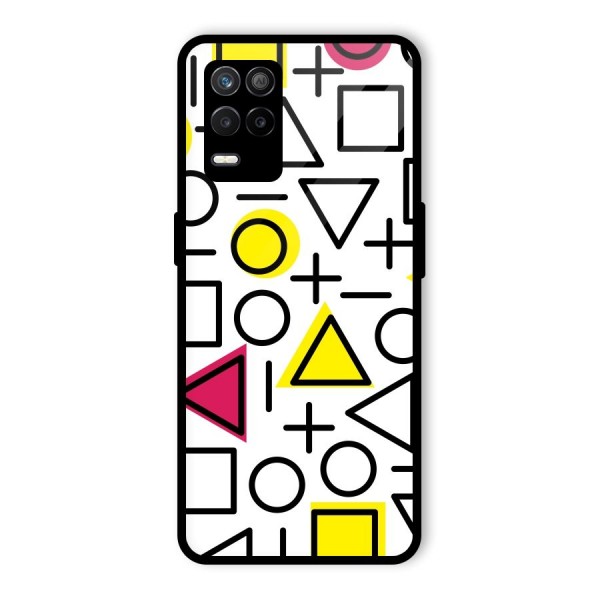 Geometry Pattern Glass Back Case for Realme 9 5G