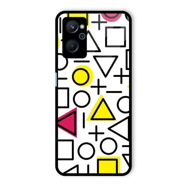 Geometry Pattern Glass Back Case for Realme 9i