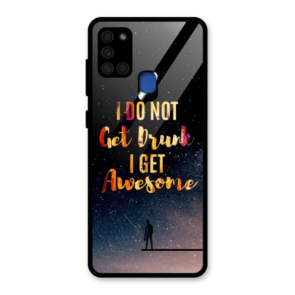 Get Awesome Glass Back Case for Galaxy A21s