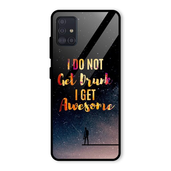 Get Awesome Glass Back Case for Galaxy A51