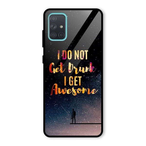 Get Awesome Glass Back Case for Galaxy A71