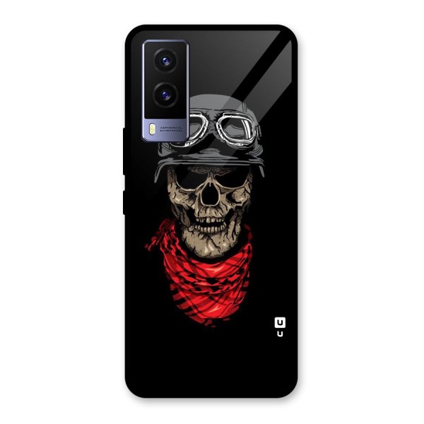 Ghost Swag Glass Back Case for Vivo V21e 5G