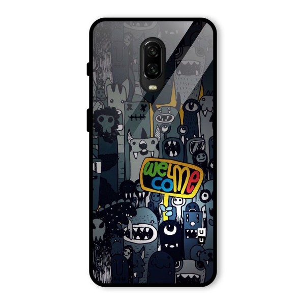 Ghost Welcome Glass Back Case for OnePlus 6T