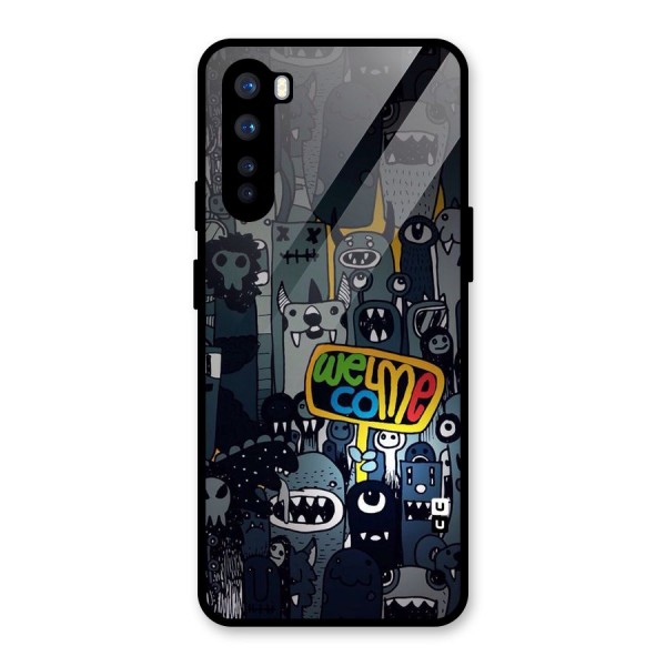 Ghost Welcome Glass Back Case for OnePlus Nord