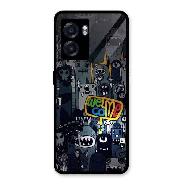 Ghost Welcome Glass Back Case for Oppo K10 (5G)