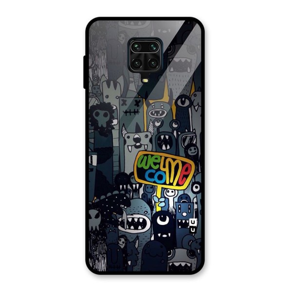 Ghost Welcome Glass Back Case for Poco M2 Pro