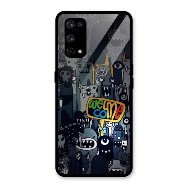 Ghost Welcome Glass Back Case for Realme X7 Pro