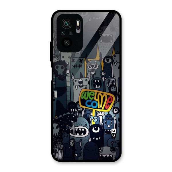 Ghost Welcome Glass Back Case for Redmi Note 10