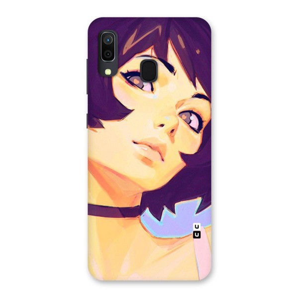 Girl Face Art Back Case for Galaxy A20