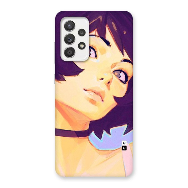 Girl Face Art Back Case for Galaxy A52