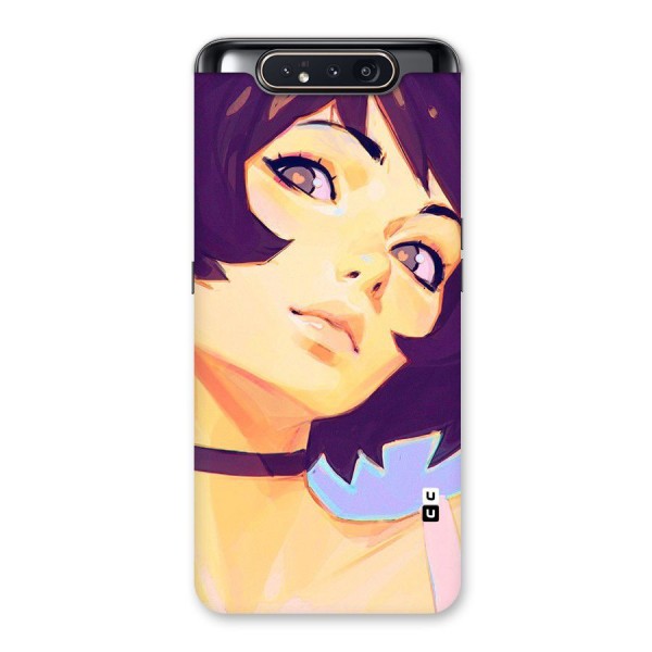 Girl Face Art Back Case for Galaxy A80