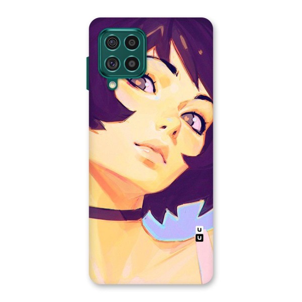 Girl Face Art Back Case for Galaxy F62