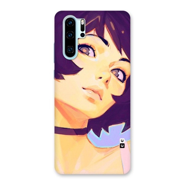 Girl Face Art Back Case for Huawei P30 Pro