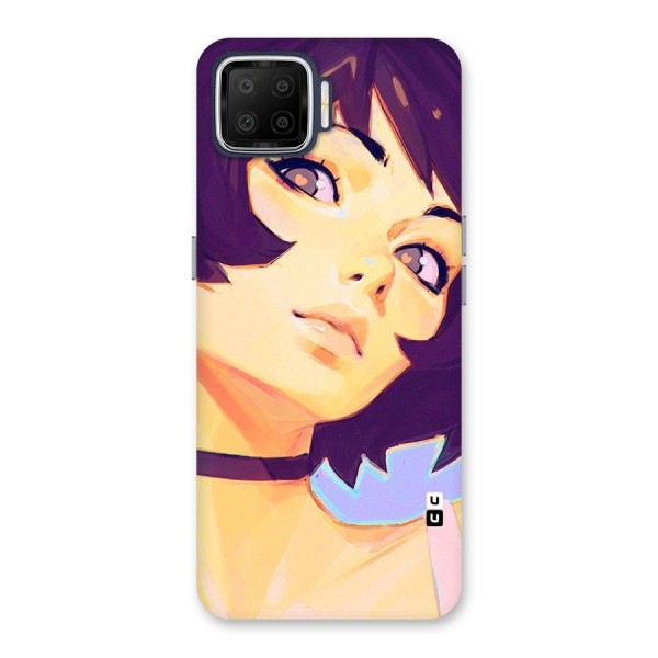 Girl Face Art Back Case for Oppo F17