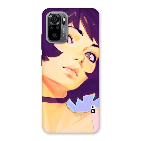 Girl Face Art Back Case for Redmi Note 10