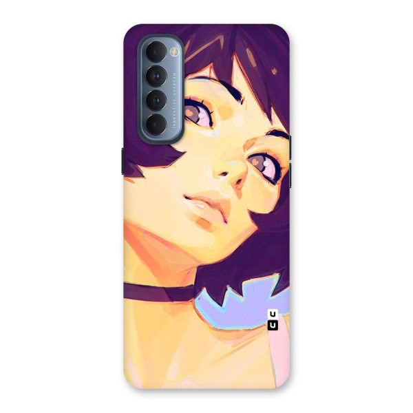 Girl Face Art Back Case for Reno4 Pro