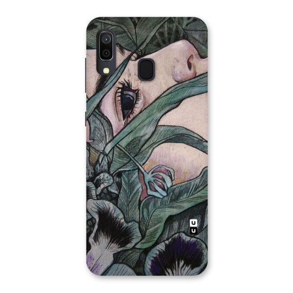 Girl Grass Art Back Case for Galaxy A20