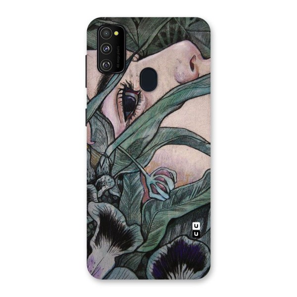 Girl Grass Art Back Case for Galaxy M21