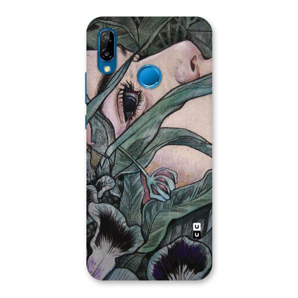 Girl Grass Art Back Case for Huawei P20 Lite