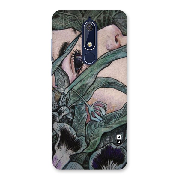 Girl Grass Art Back Case for Nokia 5.1