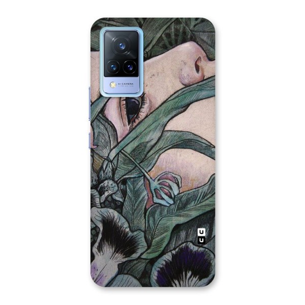 Girl Grass Art Back Case for Vivo V21 5G