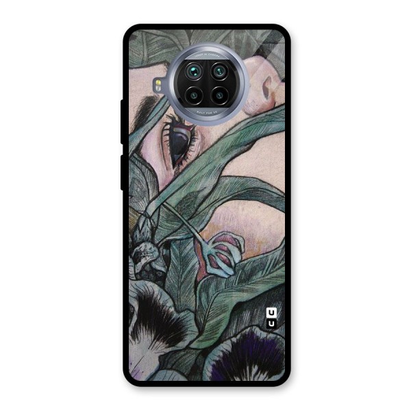 Girl Grass Art Glass Back Case for Mi 10i