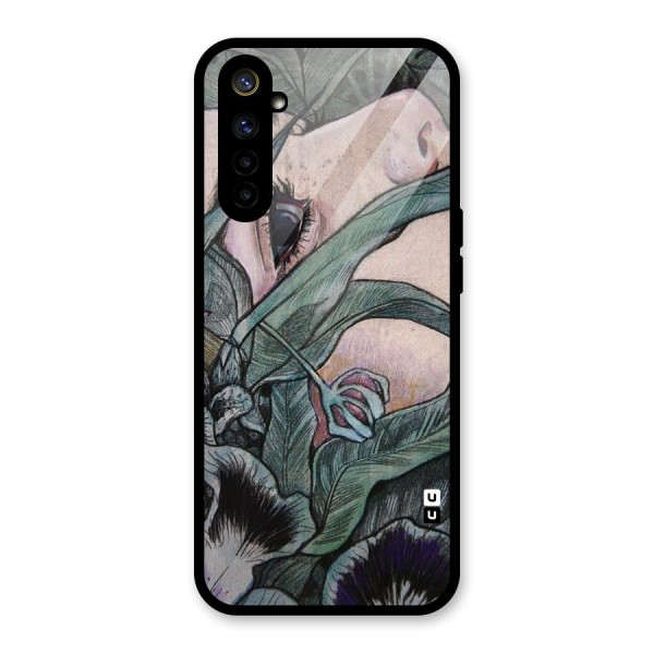 Girl Grass Art Glass Back Case for Realme 6