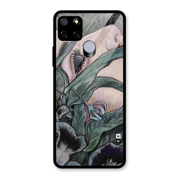 Girl Grass Art Glass Back Case for Realme C15