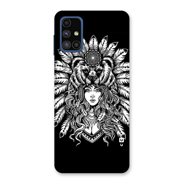 Girl Pattern Art Back Case for Galaxy M51