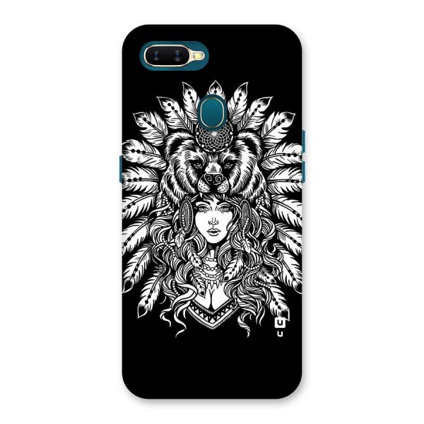 Girl Pattern Art Back Case for Oppo A12